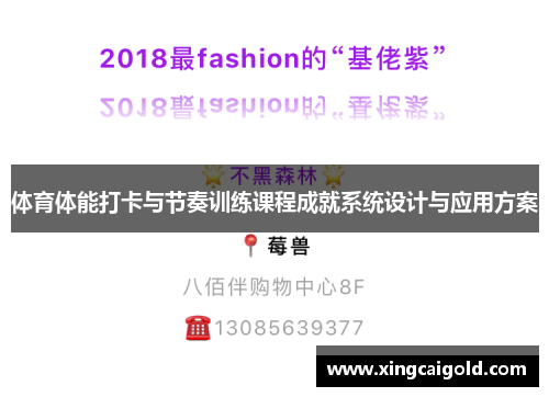 体育体能打卡与节奏训练课程成就系统设计与应用方案